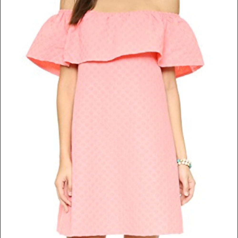 Cupcakes and cashmere off the shoulder dress
